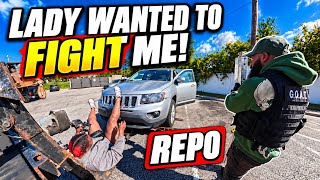 She tried to break my repo equipment (Repo)