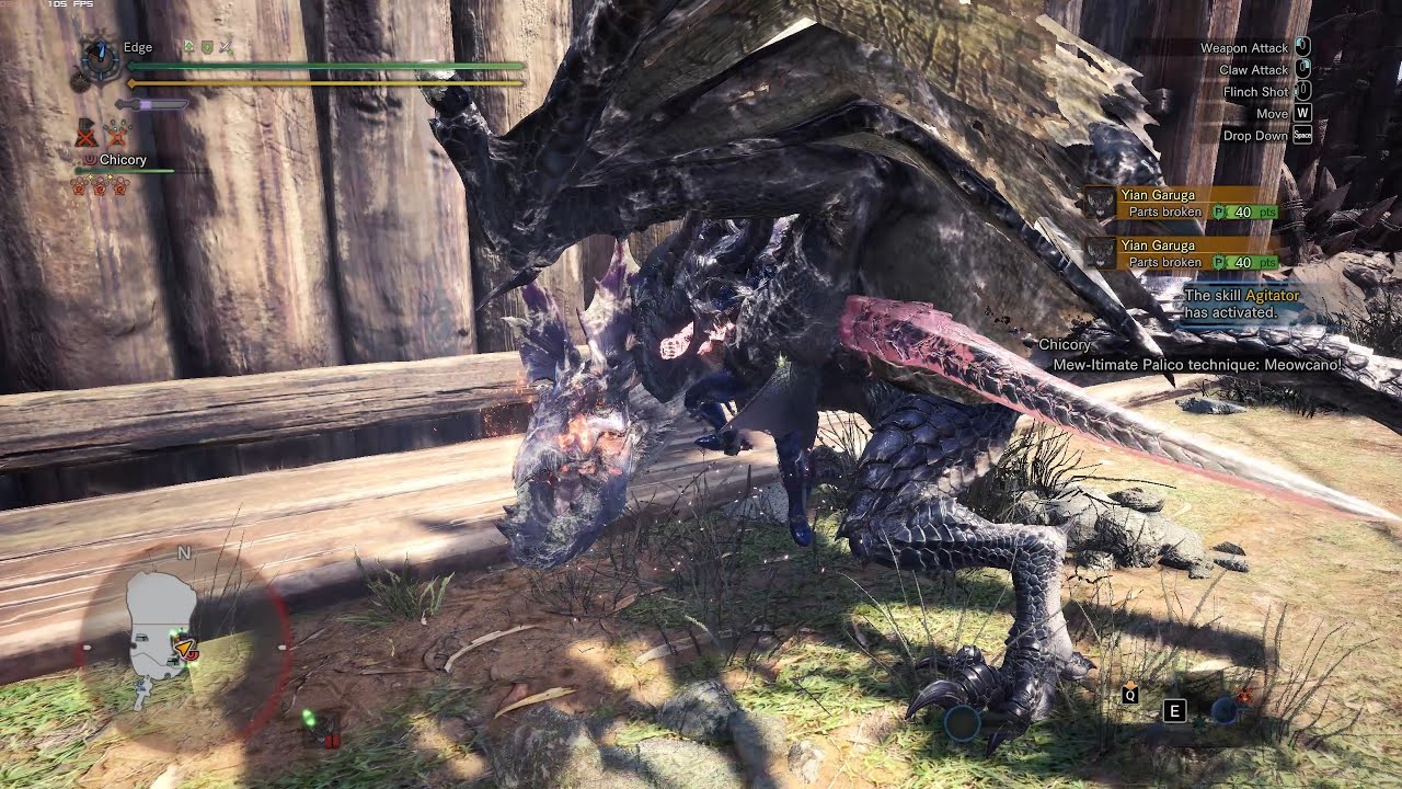 [MHW Iceborne PC] (271) Small Yian Garuga with Lance (Don't The Earplugs!) 3'49''41