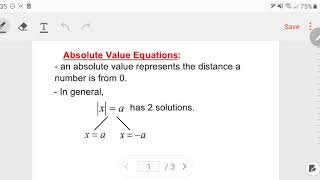 Solve Absolute Value Equations (Basic)