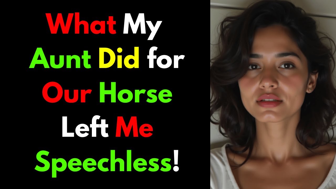 What My Aunt Did for Our Horse Left Me Speechless!
