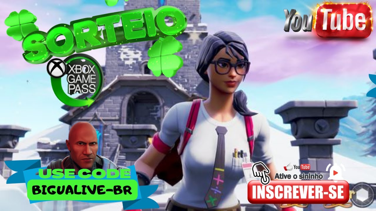 SEXTOU!! LIVE FORTNITE-SALA PERSONALIZADA-MINI GAMES (SORTEIO GAME PASS)  