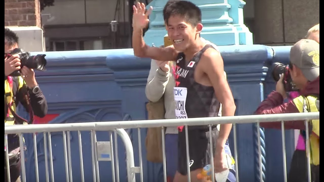 川内優輝選手フィニッシュ後 17世界陸上ロンドン 男子マラソン Youtube
