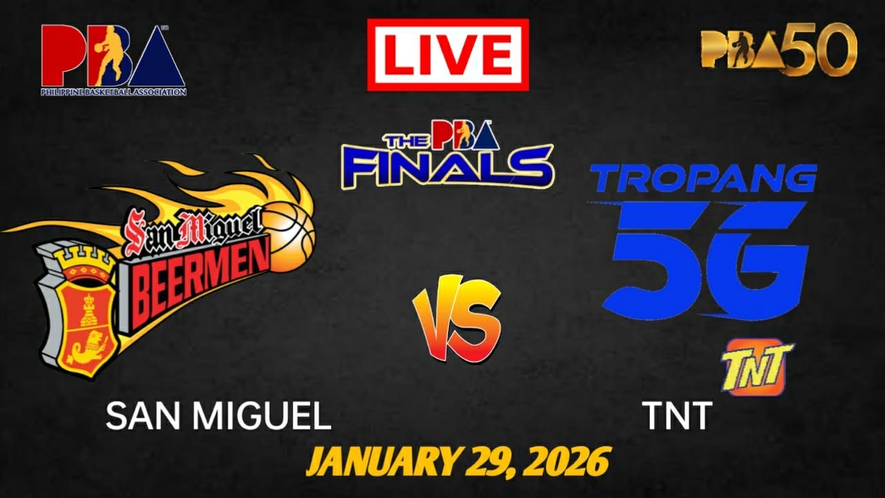 Live Now! SAN MIGUEL vs TNT TROPANG 5G | PBA FINALS | JANUARY 29, 2026