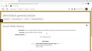Download WebEx Recordings - Faculty Tutorial - Oakland University Moodle screenshot 5