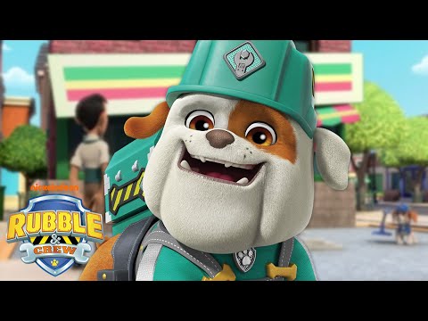 Rubble & Grandpa Repair the Grocery Store! w/ Motor, Charger, Mix & Wheeler | Rubble & Crew