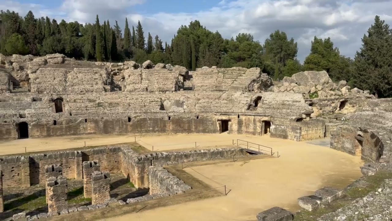 Ancient Roman Amphitheatre of Italica near Seville