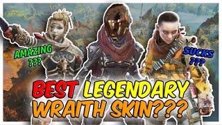 RANKING EVERY WRAITH LEGENDARY SKIN | Best Wraith skins Apex Legends (Includes unreleased recolors)