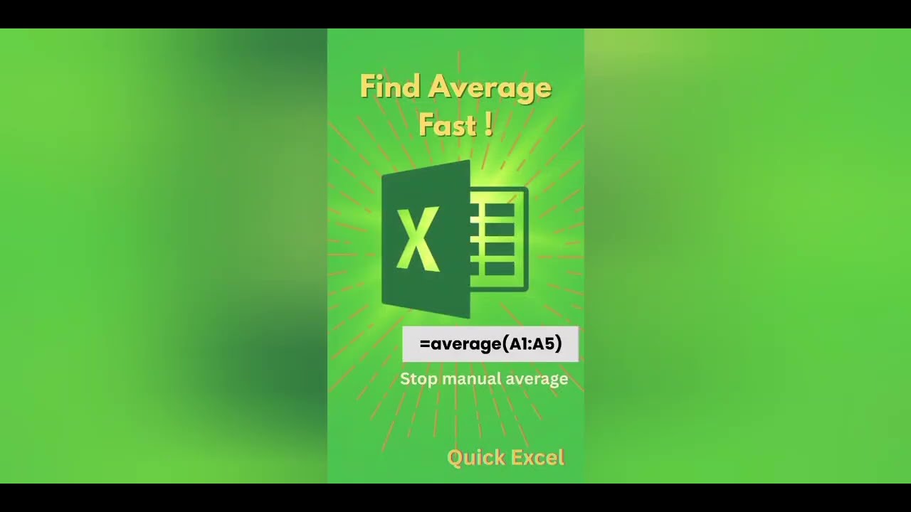 You’re still calculating Average manually? 😳 Excel can do this in 1 second