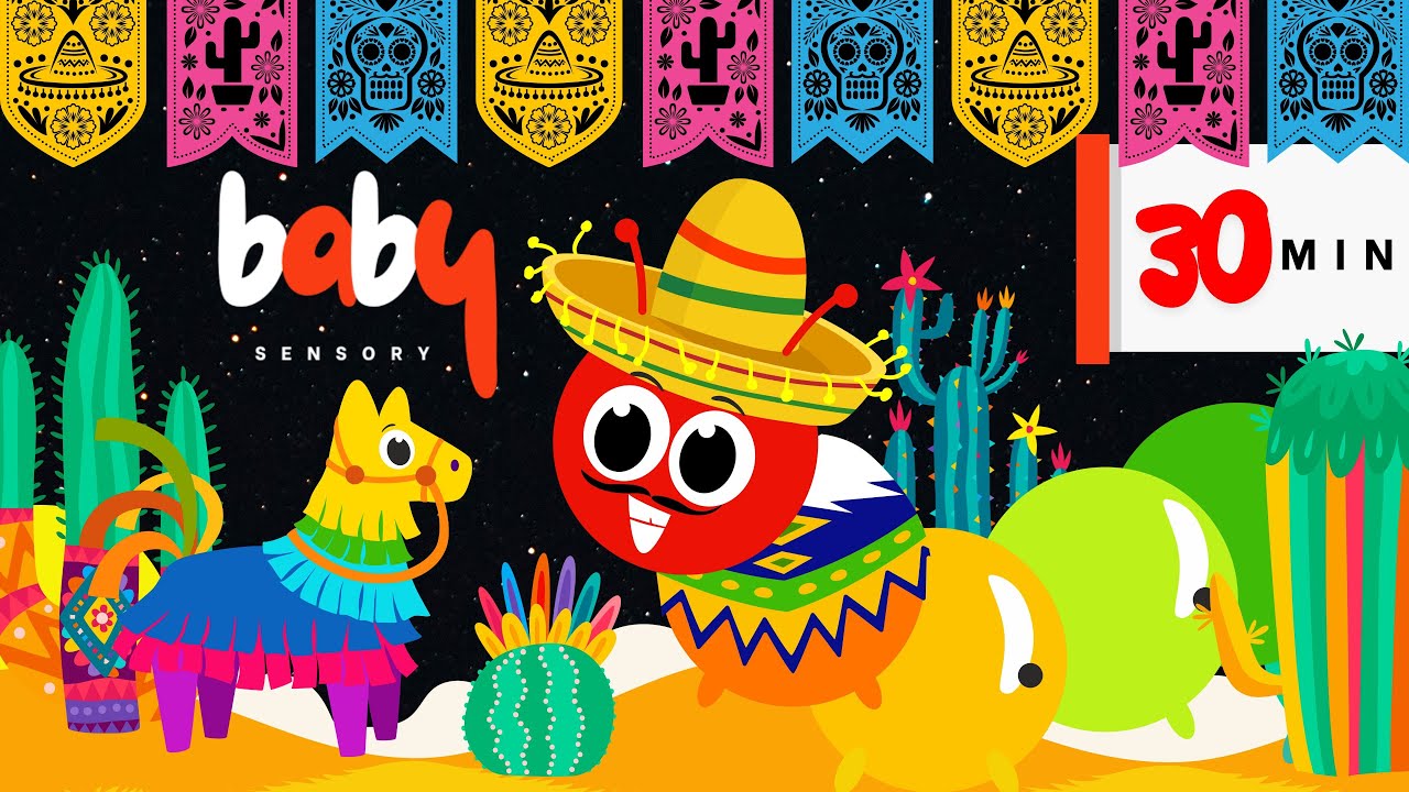 Mexican Cowboy Caterpillar! Baby Sensory Fun Wild West Dance Party | Uplifting Dancing and Fun Beat