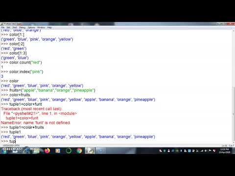7. Datastructures is Python--Tuples by Bharathi Patnala