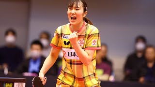 笹尾明日香 スーパープレー&ヒロインインタビュー 京都カグヤライズ vs 日本生命レッドエルフ ノジマTリーグ2024-2025 2025年2月8日(土)  山科地域体育館【卓球 Tリーグ公式】