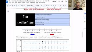 Emerging Numbers on the Number Line