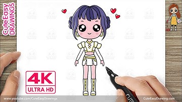 How to Draw Zoey (Kpop Demon Hunters) – Easy Step by Step Tutorial 🎨