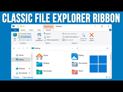 Use the Classic Windows 10 Style File Explorer Ribbon\Toolbar in Windows 11