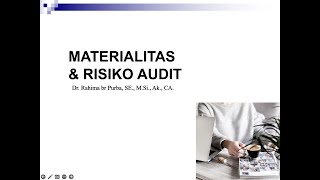 Materialitas dan Risiko Audit