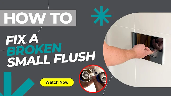 How to Fix a Broken Small Flush on a Concealed Cistern Toilet - Small Flush Button Not Working