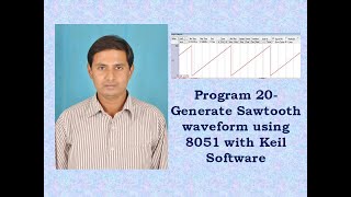 8051 Program 20- Generate Sawtooth waveform using 8051 with Keil Software