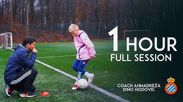 1-Hour Football Dribbling Power Training with Espanyol Player Dino Hodovic | Coach Ahmadreza Falsafi