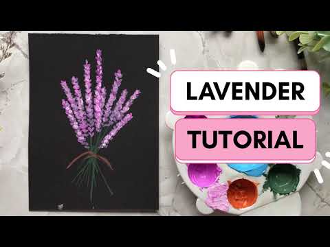 Video Easy Lavender Painting with WATERCOLOR | Easy Flower... - youtube