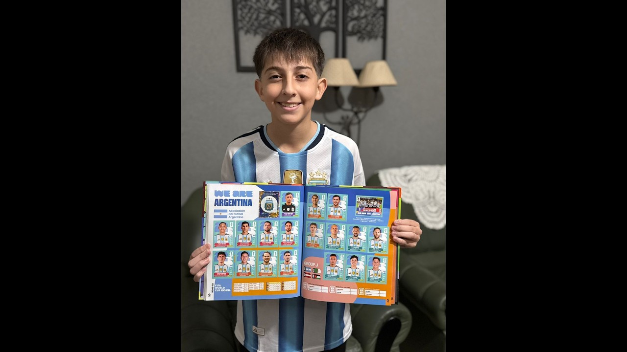 El riotercerense Leandro Noriega lllenó el álbum oficial del Mundial en apenas diez días