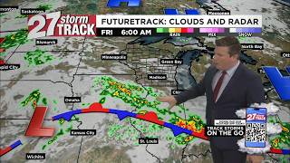 Scattered rainfall remains in the forecast