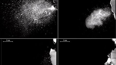 High speed camera captures how different types of face masks work