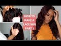 HOW TO MAKE A LACE CLOSURE WIG FOR BEGINNERS PT 2: EASY STEP BY STEP