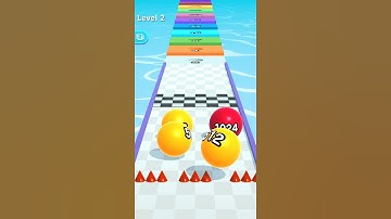 Ball Run 2048 (IOS, Android) New update Gameplay All Levels (Level 2)#Shorts
