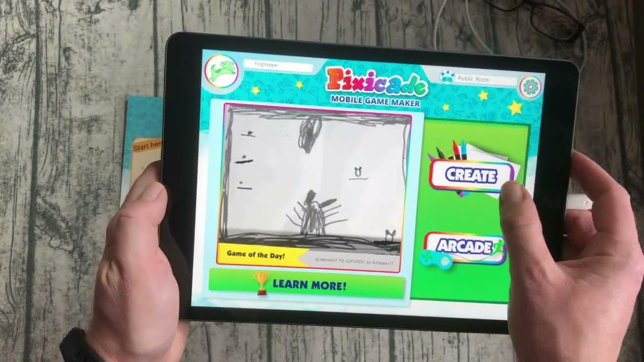 Turn your drawings into video games with Pixicade Mobile Game Maker! D