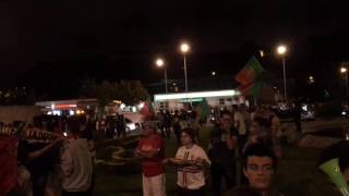 Portugal Campeão do Euro 2016, ruas de Leiria após o Jogo!