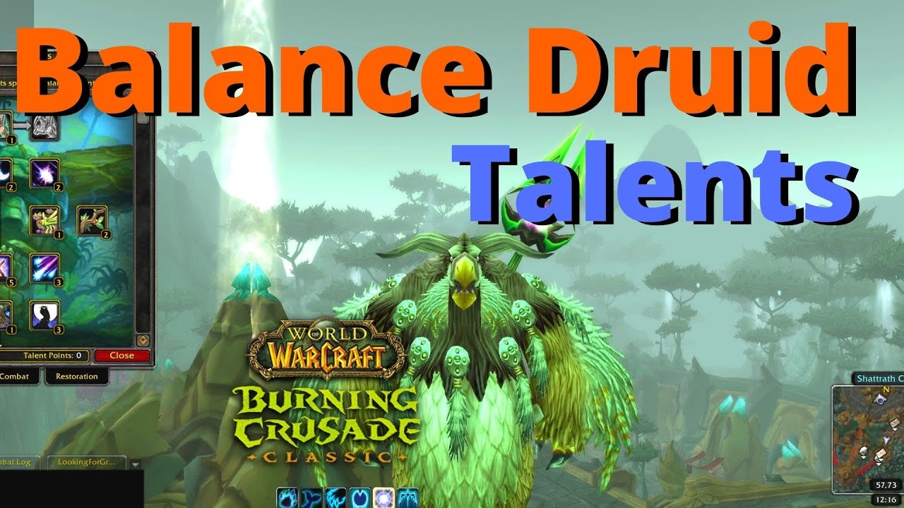 Balance Druid Talent Builds Pve Pvp Wow Classic Tbc Youtube