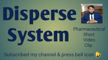 Disperse System|| Pharmacy