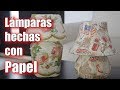 Lámparas de papel mache Mache Paper Lamps