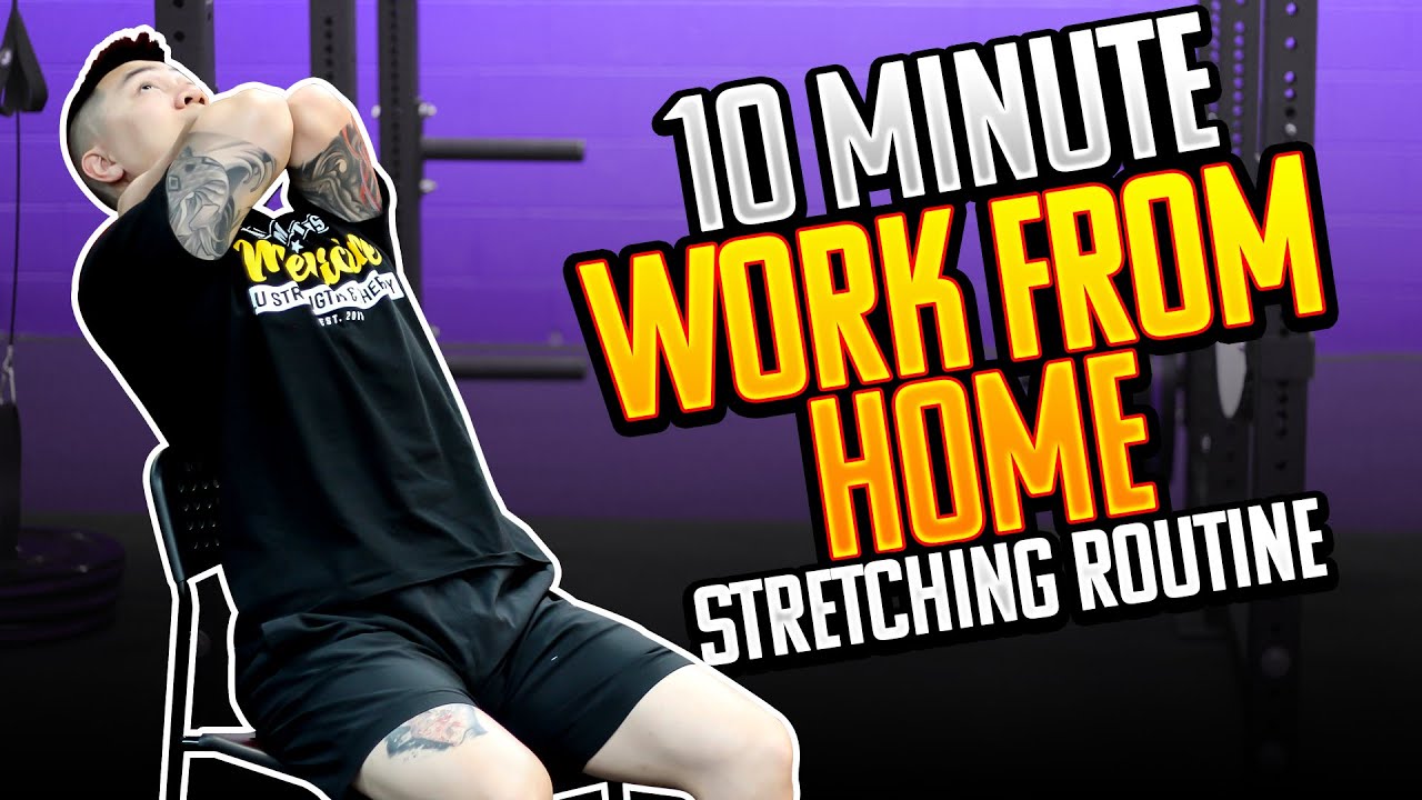 10 Minute WORK FROM HOME Stretching Routine (FOLLOW ALONG!) YouTube