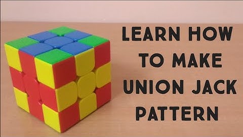 learn how to make Union jack pattern ||3x3 Rubik