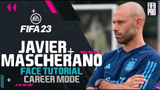 JAVIER MASCHERANO FACE FIFA 23 Pro Clubs Face Creation LOOKALIKE CAREER MODE