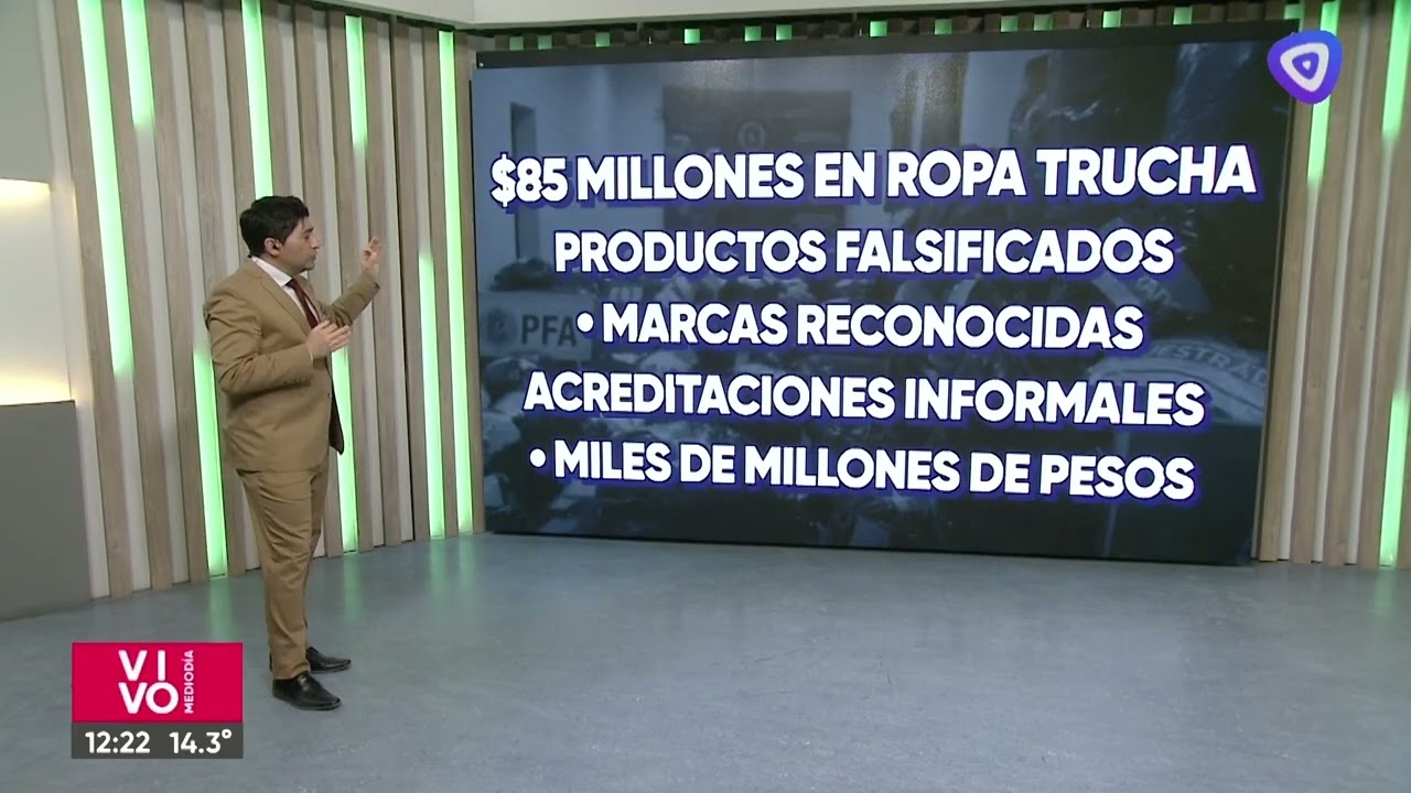 85 millones en ropa trucha