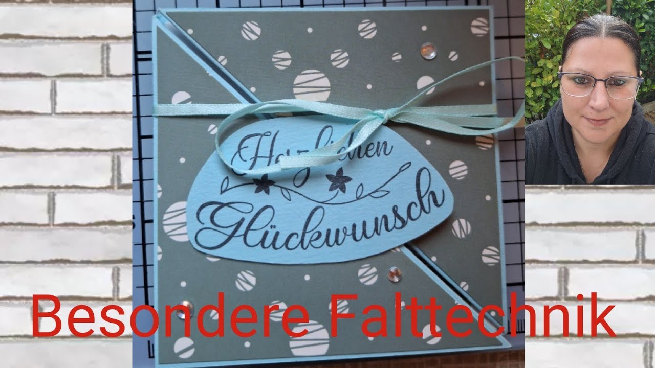 Besondere Faltkarte schnell und einfach. Besonders gefaltet. Materialien von #Action #actionblock 