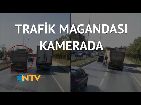 @NTV  Hafriyat kamyonu hem drift yaptı hem makas attı