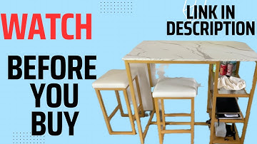 Honest Review of Recaceik 3-Piece Modern Bar Table Set