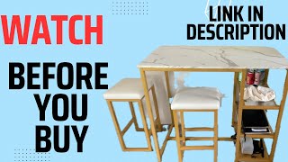 Honest Review of Recaceik 3-Piece Modern Bar Table Set