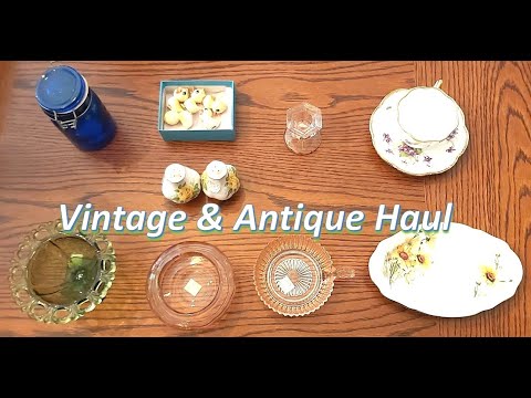 Vintage Thrift Haul Depression Glass, Porcelain and Chicks