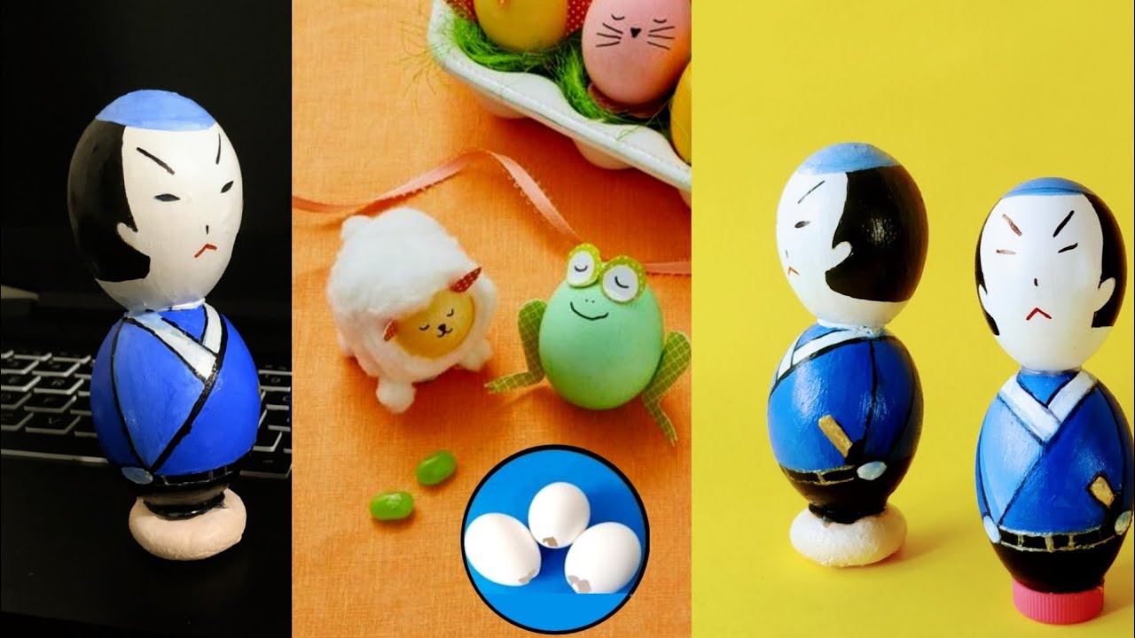 Doll Making With Egg Shells / Egg Shell Doll / How To Make Doll With