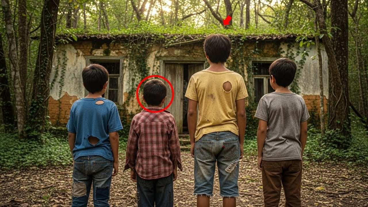 Niños huyendo en la selva hallaron casa olvidada—el sótano guardaba un tesoro.