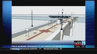 Faux border crossing to be installed in GR for ArtPrize