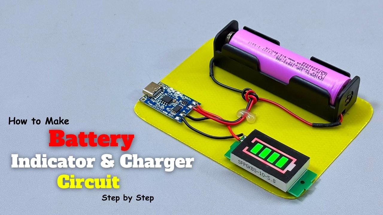 Making a Battery Charging & Indicator Circuit - Two in one! - YouTube