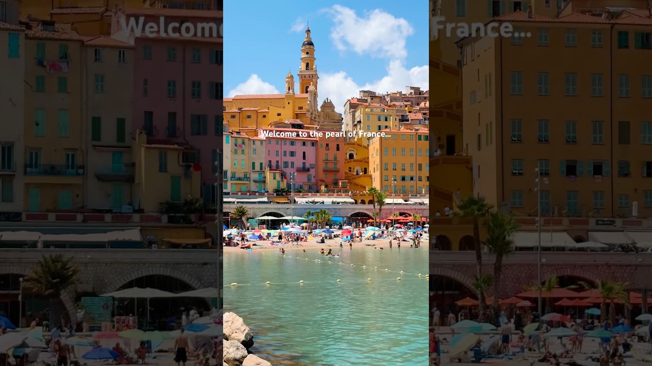 🇫🇷One of the Most Beautiful Towns on the French Riviera: The Pearl of France-Subscribe for ✈️ tips