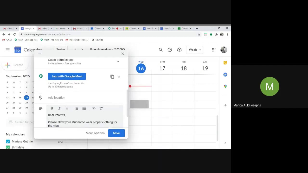 Organize a meeting in Google meet via email YouTube