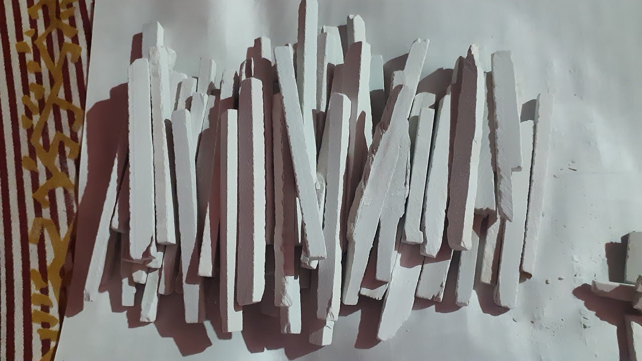 eating slate pencil (part 2) YouTube