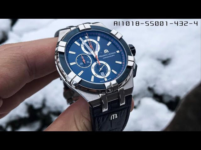 Maurice Lacroix AIKON Chronograph 44mm AI1018-SS001-432-4 - YouTube